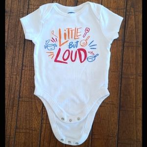 Old Navy Graphic Bodysuit, Cream, 6-12 Months